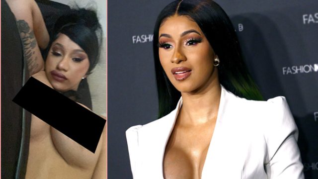 Cardi B livestream lộ vú